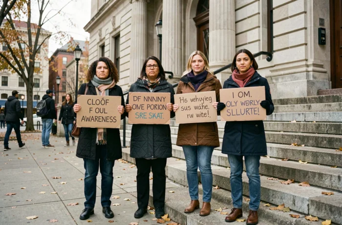 Groupe de femmes lors d'un rassemblement de sensibilisation contre les violences faites aux femmes